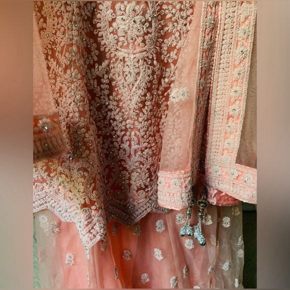 Traditional Indian Bollywood Designer Lehenga Wedding Bridal Dress Lengha Sz:36 - Picture 13 of 13